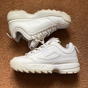 White fila disrupters